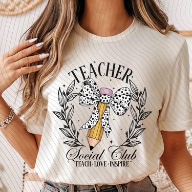 Teacher Social Club T-Shirt *Back to School Sale*